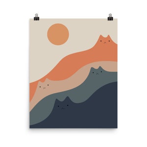 Cat Landscape 90 - Art print