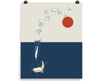 Cat Landscape 37 - Art print