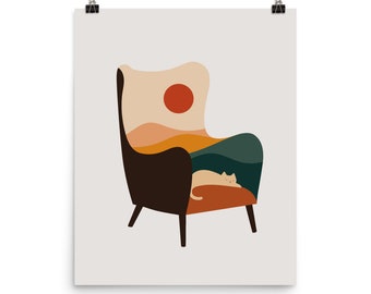 Cat Landscape 75 - Art print