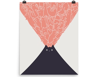 Cat Landscape 102: Vol-cat-no - Art print