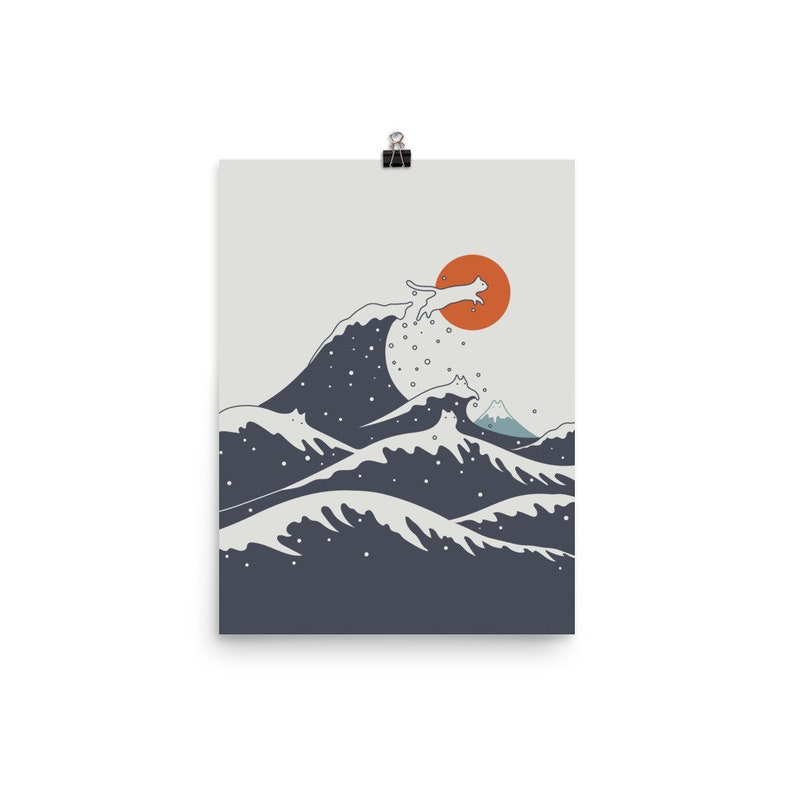 Cat Landscape 55C Art print