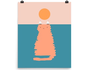 Cat Landscape 170 - Art print