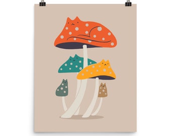 Meowshroom - Art print