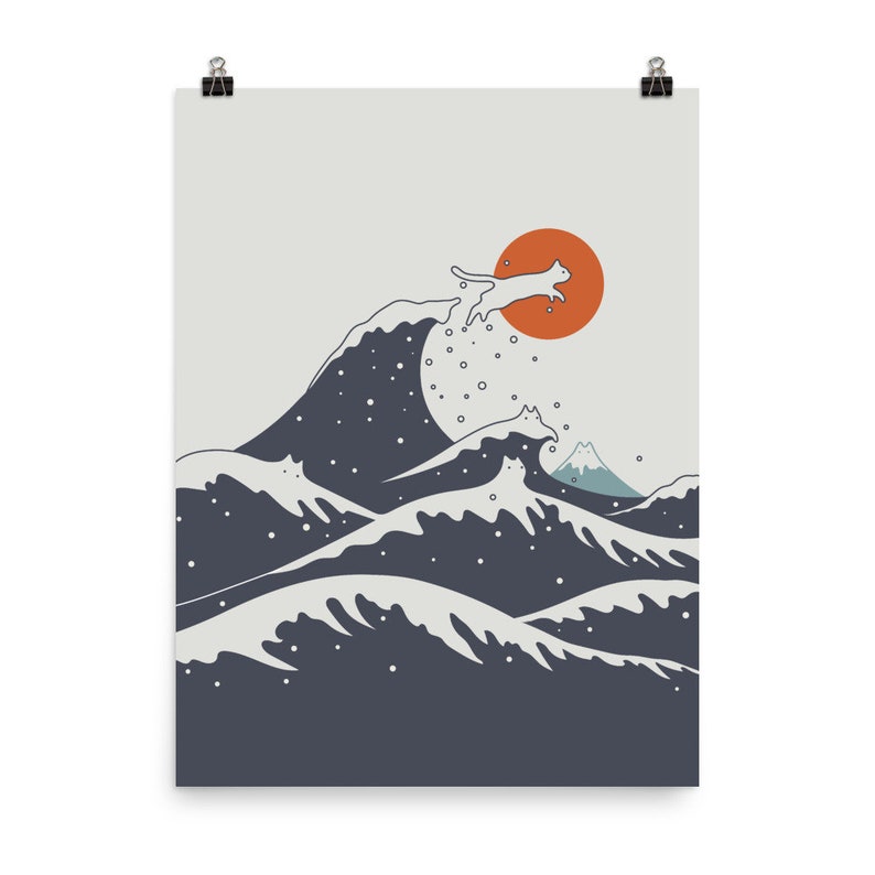 Cat Landscape 55C Art print