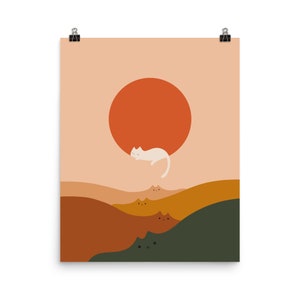 Cat Landscape 127 - Art print