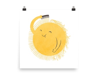 Voilà le soleil - Art Print