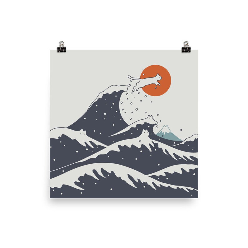Cat Landscape 55C Art print