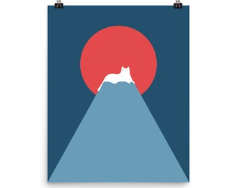 Cat Landscape 28D - Art print