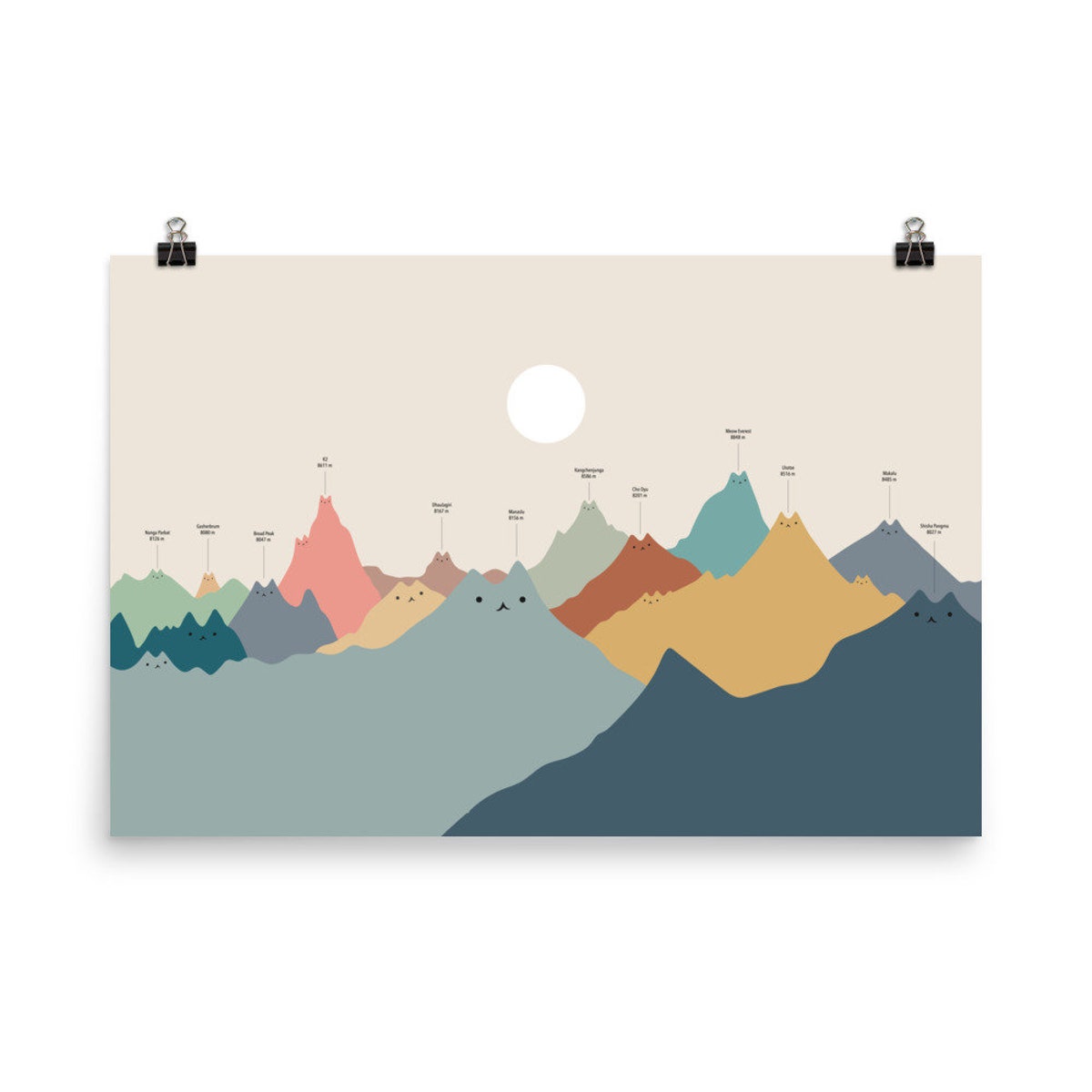 Cat Landscape 115: Himeowlaya - Art Print - Etsy (24" x 36")
