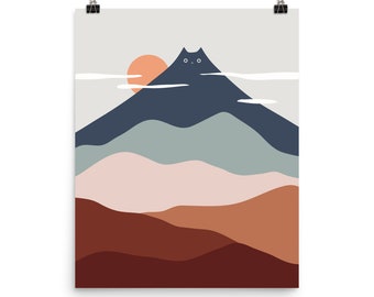 Cat Landscape 21 - Art print