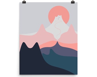 Cat Landscape 129 - Art print