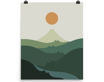 Cat Landscape 87B - Art print