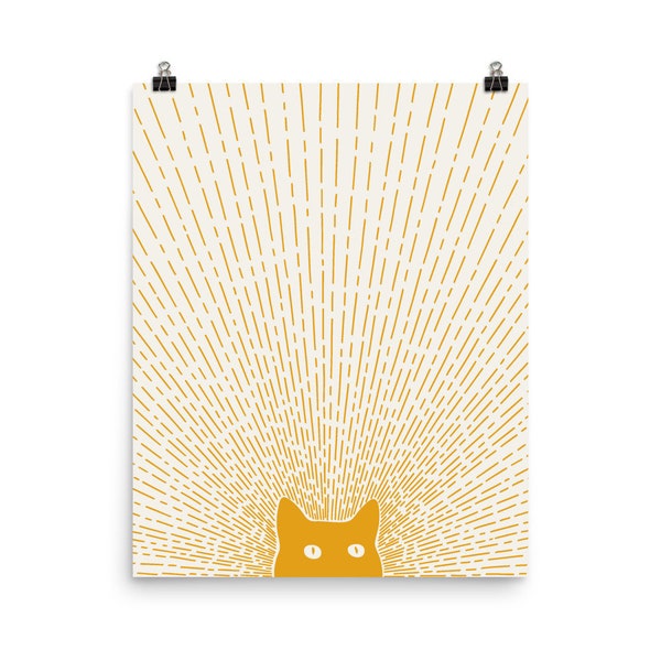 Katze Landschaft 96 - Kunstdruck