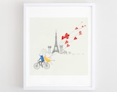 L'amour dans le monde entier « Paris » - édition limitée art print