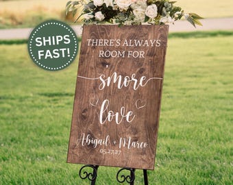 Dessert Table Sign, Custom Wedding Dessert Table Sign for Reception Treat Table Rustic Wood Wedding Sign Food Table Decor Dessert Table Sign