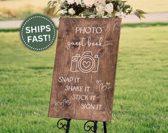 Sign our Guestbook Sign, Wedding Guestbook Table Sign Custom Wood Guestbook Sign Decor for Reception or Wedding Ceremony Sign our Guestbook