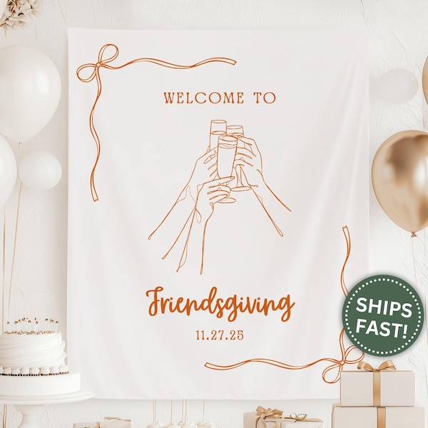 Pancarta para la cena de Acción de Gracias, tapiz personalizado para cena de otoño, decoración para fiestas de Acción de Gracias (PPE0071)