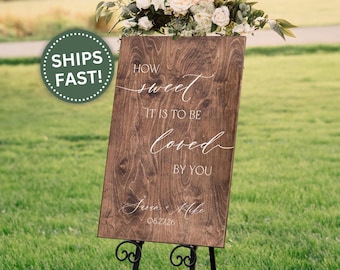 Dessert Table Sign, Custom Wedding Dessert Table Sign for Reception Treat Table Rustic Wood Wedding Sign Food Table Decor Dessert Table Sign
