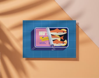 Greeting Card Mockup Horizontal DIN A PSD Photoshop 5:7 A6 A5 Landscape Postcard Mockup Mounted Invitation Mockup on Color Paper Background
