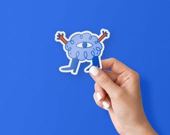 Cricut Sticker Mockup with Editable Background Color: Simple hand holding vinyl sticker. PSD Download.