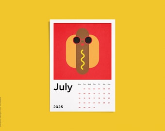 Calendar Video Mockup: Customizable Background Color, A4 / A3 Vertical Paper, PSD template for printables and planners (Digital Download)