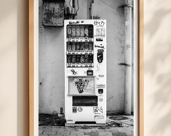 Busan Brutalist Architecture Print, Black and White South Korea Wall Art