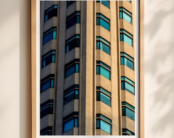 Ho Chi Minh City Brutalist Architecture Print, Vietnam Building Photography, Modern Decor
