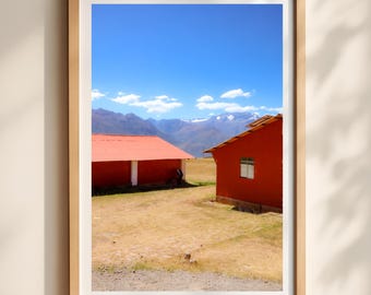 Andes Mountains Wall Art, Peru Landscape Photography Print