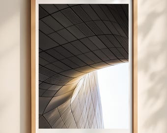 Quadro con architettura di Seoul, stampa del Design Plaza di Dongdaemun