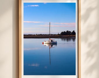 Sailboat Wall Art, Coastal Photography Print, Nautical Home Decor