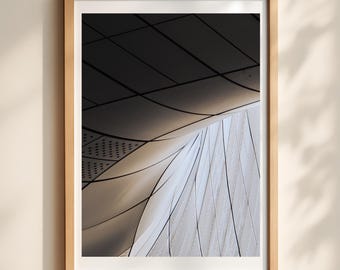 Abstract Seoul Architecture Print, Dongdaemun Design Plaza Wall Art