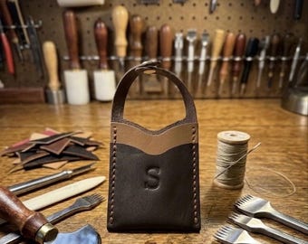 Handcrafted Leather Boot Wallet, Slim Minimalist Design, Full-Grain Leather