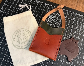 Handcrafted Leather Boot Wallet, Slim Minimalist Design, Full-Grain Leather