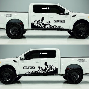 Ford Raptor Sport Ford Raptor 4x4, Ford Auto Raptor F150 Aufkleber Vinyl Aufkleber Aufkleber Auto Aufkleber 4 Stück Tag-Sets 4x4 Adventure universal Aufkleber