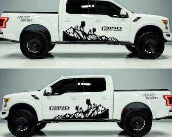 Ford Raptor Sport Ford Raptor 4x4,Ford Car Raptor F150 Decal Vinyl Decal Sticker  Bumper Decal 4 pcs tag sets 4x4 Adventure universal decal