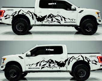 Ford Ranger Wildtrak Ford ranger mountain, Raptor F150 Decal Vinyl Decal Sticker Decal 4 pcs 4x4 Adventure universal decal