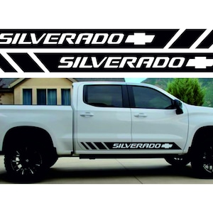 Chevrolet,Silverado decal, Trouvez decals,Chevy Trucks 1500 Window Sticker Bed Tailgate Vinyl Decal Chevrolet Logo