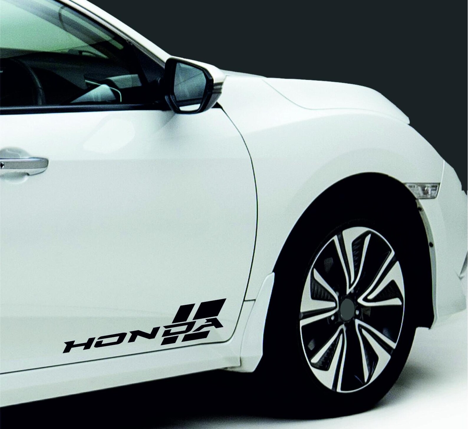 HONDA Sport Racing Performance Car Vinyl Decal Sticker Emblem Logo 2pcs ...