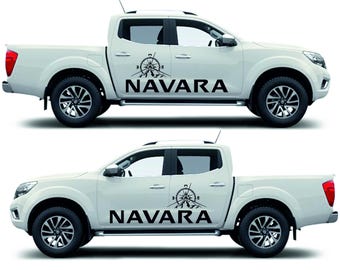 Nissan compass 4 Pcs Panel Door Side Stripes for NISSAN NAVARA - Decal sticker, Nissan NP300 NAVARA