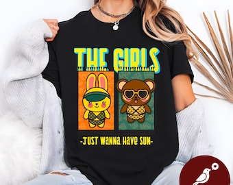 Girls Trip Shirt, Comfort Colors Bunny Bear Sun Tee, Summer Beach Vacation