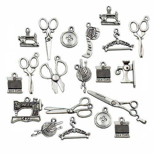 65pcs Mixed Quilting Sewing Charms Collection Christmas Charms Etsy