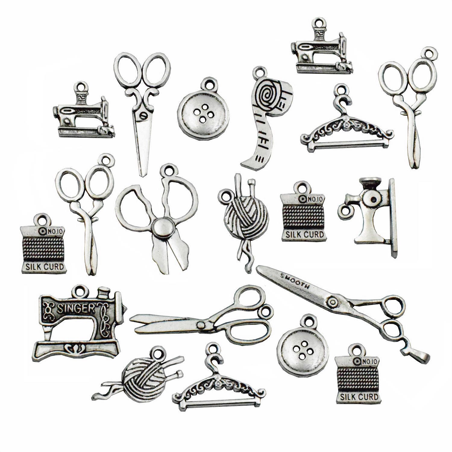65pcs Mixed Quilting Sewing Charms Collection Christmas Charms Etsy