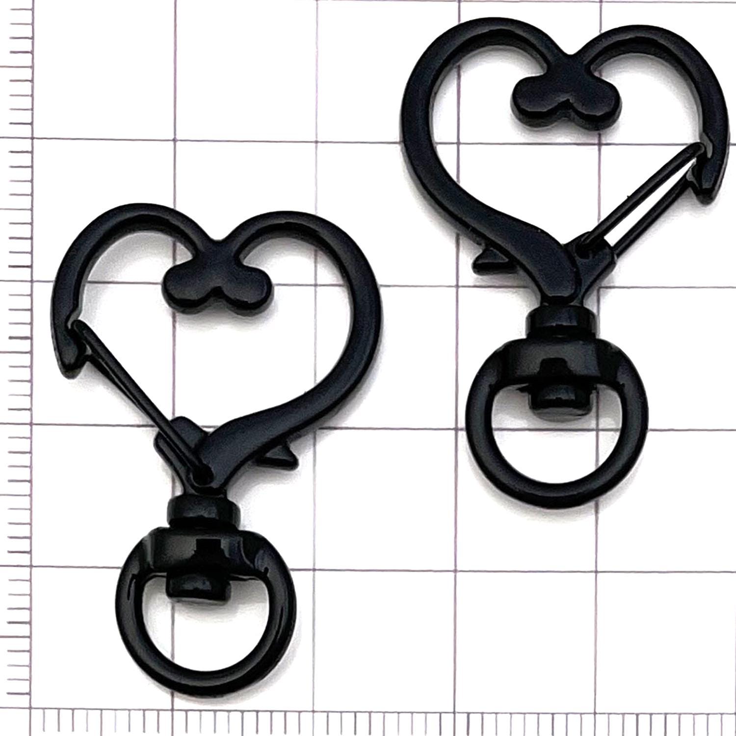 10/20pcs Colorful Heart-shaped Keychain Lobster Clasp Key Hook