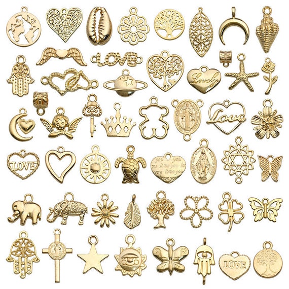 150PCS Bracelet Charms for Jewelry Making Wholesale Bulk Enamel Charm Lots  DIY