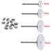 200PCS Nickel Free  High Quality Stainless Steel Earring Posts With 4 5 6 8 mm Pad And Stopper Earring Stud Post Earring Blank Earring post 