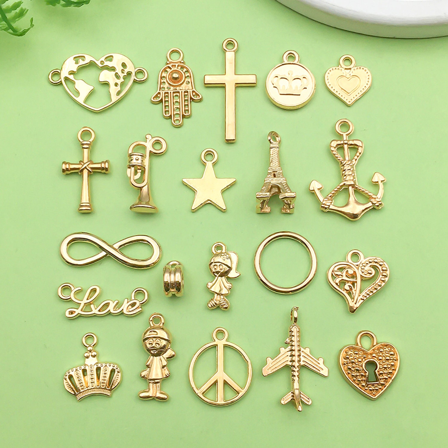 Wholesale Gold Stainless Steel Stick Charms Pendant - 32mm For DIY Jewelry Making