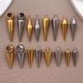 10pcs Cone Charms Stainless Steel Spike Charms Punk Style Charm Pendants for Jewelry Making Supplies DIY Crafts Necklace Bracelet Earring