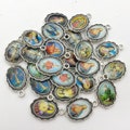 10/20/30pcs Mix Bulk Our Lady Pendant Charm Religious Medal, Catholic Medal, Blessed Mary Medal,Double Sided Religious Gift Pendant 10x15mm