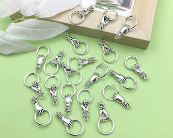10/20/30 Stück Legierung Hand Charm DIY Anhänger für Armband Ohrringe Halskette Schmuck Herstellung Zubehör