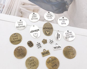 Design Ideas Life is Better in Flip Flops Charm Laser Cut Stainless Steel Word Charm Design Ideas Life is Better in Flip Flops Charm Laser Cut Stainless Steel Word Charm